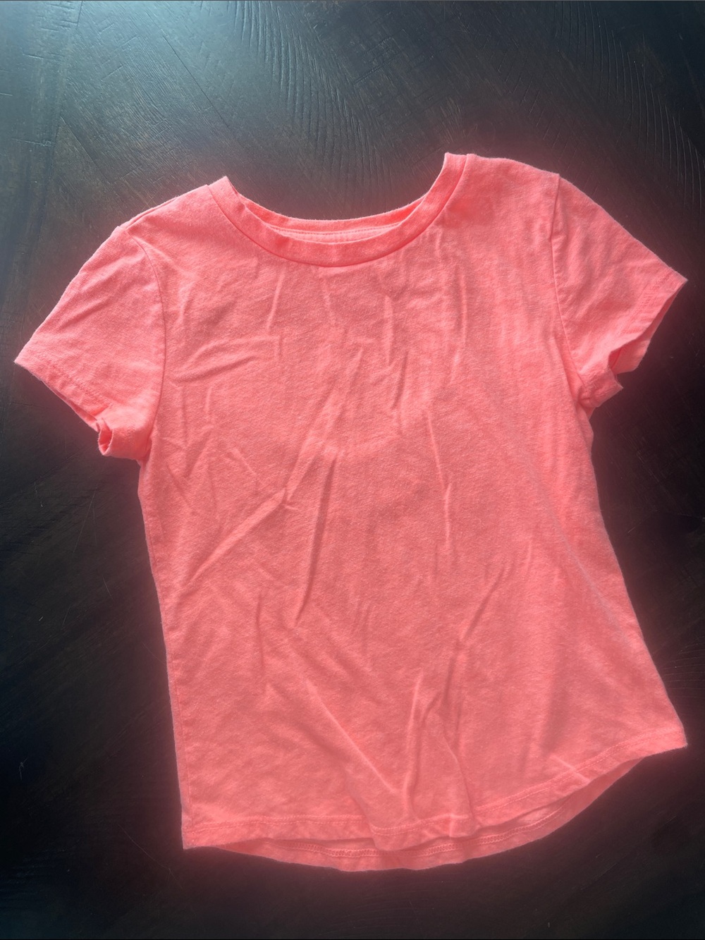 Wonder Nation Neon Orange Short Sleeve Crewneck Tee